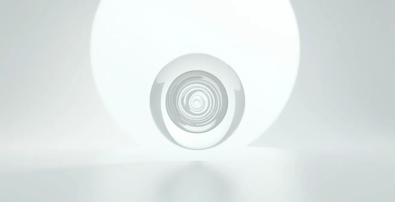 Abstract visualization of payment recovery process with flowing circular patterns